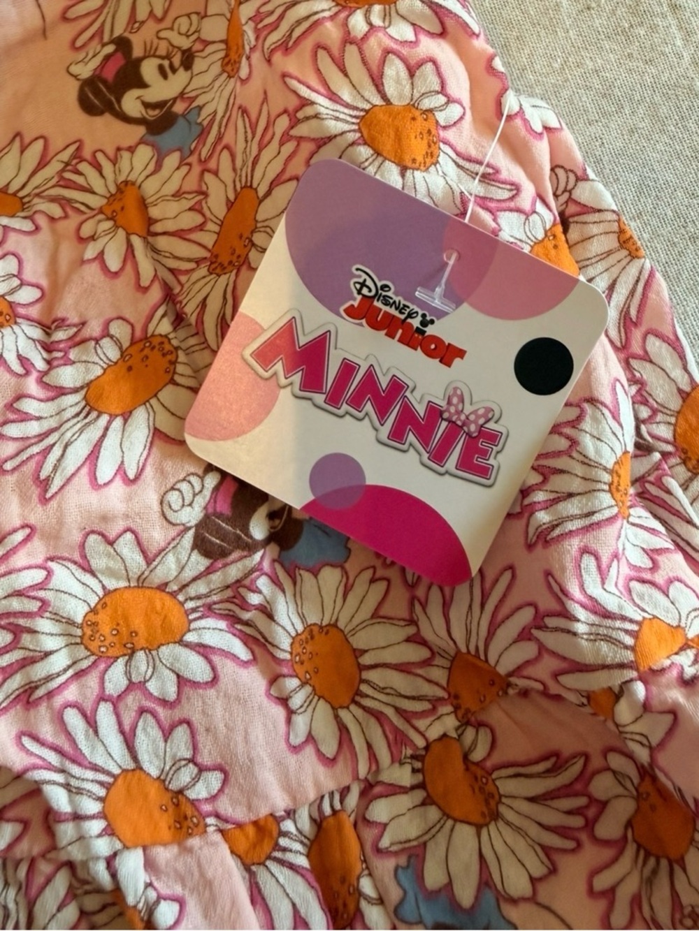 Disney Pink Daisy Minnie Ruffle Tank and Wide-Leg boho Set (B) - Picture 5 of 8